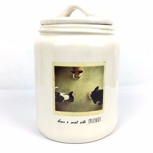 Rare Vintage Rae Dunn Double-Sided COCOA Canister Artisan Collection HTF 7.5”